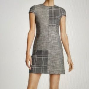 Alice & Olivia Coley Mixed Plaid Dress